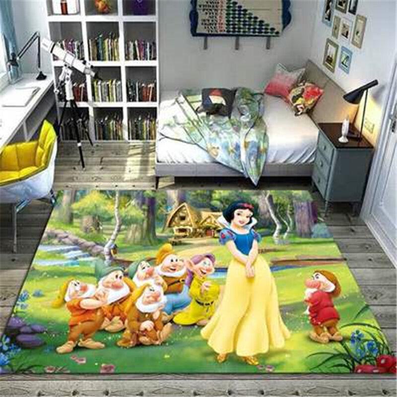 Alfombra de princesa para niños y niñas, tapete de suelo 3d para sala de estar, antideslizante, antiincrustante, para decoración de dormitorio, 80x160cm
