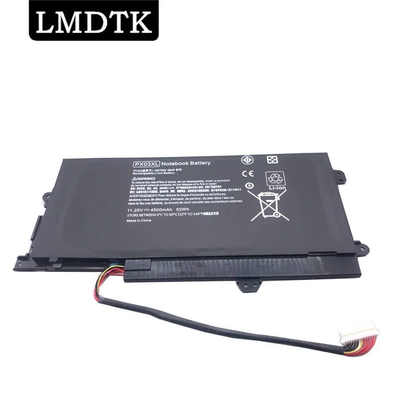 Lmdtk-hp envy 14-k000 touchsmart M6-K TPN-C109 c110 11.25v 50wh用の新しいラップトップバッテリーpx03xl
