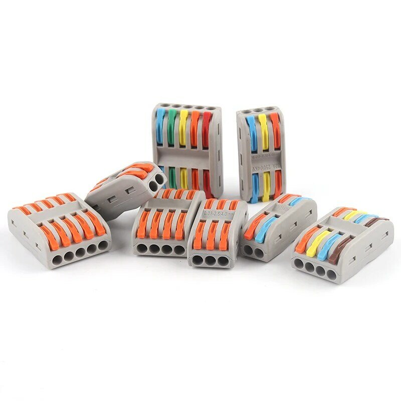 Conector de cableado de cable compacto, divisor de enhebrador de bloque de terminales de Conductor Universal, SPL-2/3/100, 5/10/30/50/4/5 Uds.