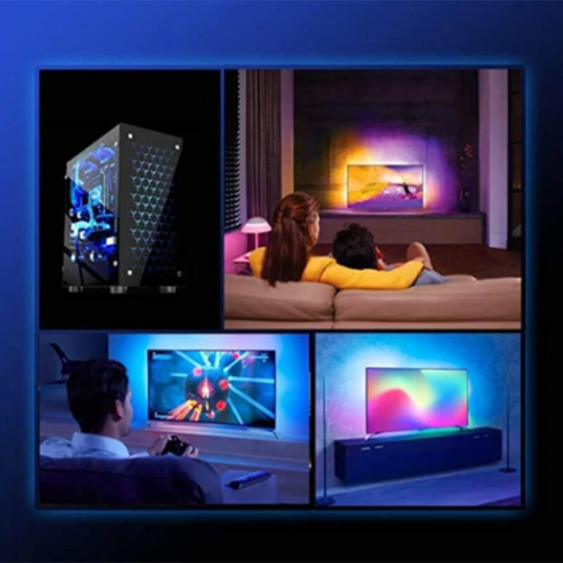 Nuevo Kit de tira de luz LED de fondo para TV, DIY, Ambilight TV PC, pantalla de sueño, tira LED USB, tira de luz de fondo de Monitor, tira LED