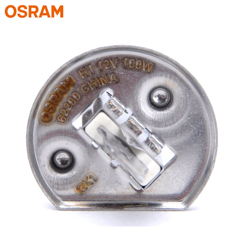 OSRAM-bombilla halógena para faro delantero de coche, lámpara Original de calidad OEM, H1, 12V, 100W, P14.5s, 62200, Super Rallye, 3200K, 1 ud.