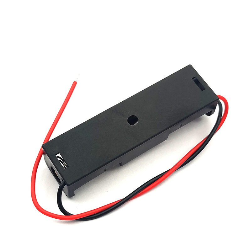 Custodia per batterie di alimentazione di dimensioni AA custodia in plastica con cavi custodia per batterie 1AA scatola per batterie AA 1.5V fai-da-te