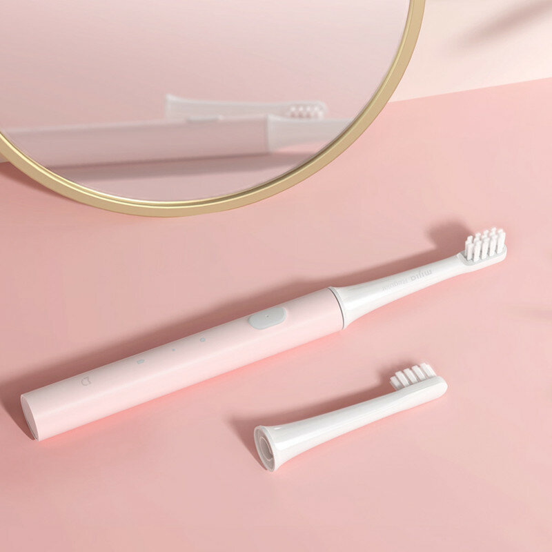 XIAOMI MIJIA-Brosse à dents électrique sonique T100, sans fil, aste par USB, étanche, ultrasonique, automatique