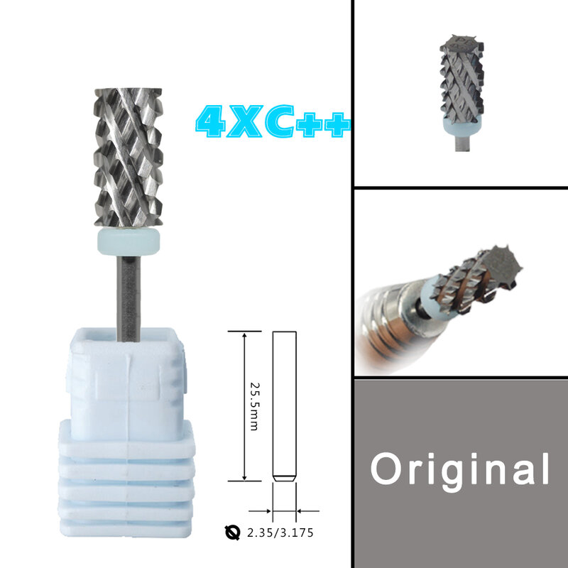 6.6 Large Barrel professional use 4XC++ 5XC Original acrylic powder Dipping Killer Remover Strongest nail drill bits