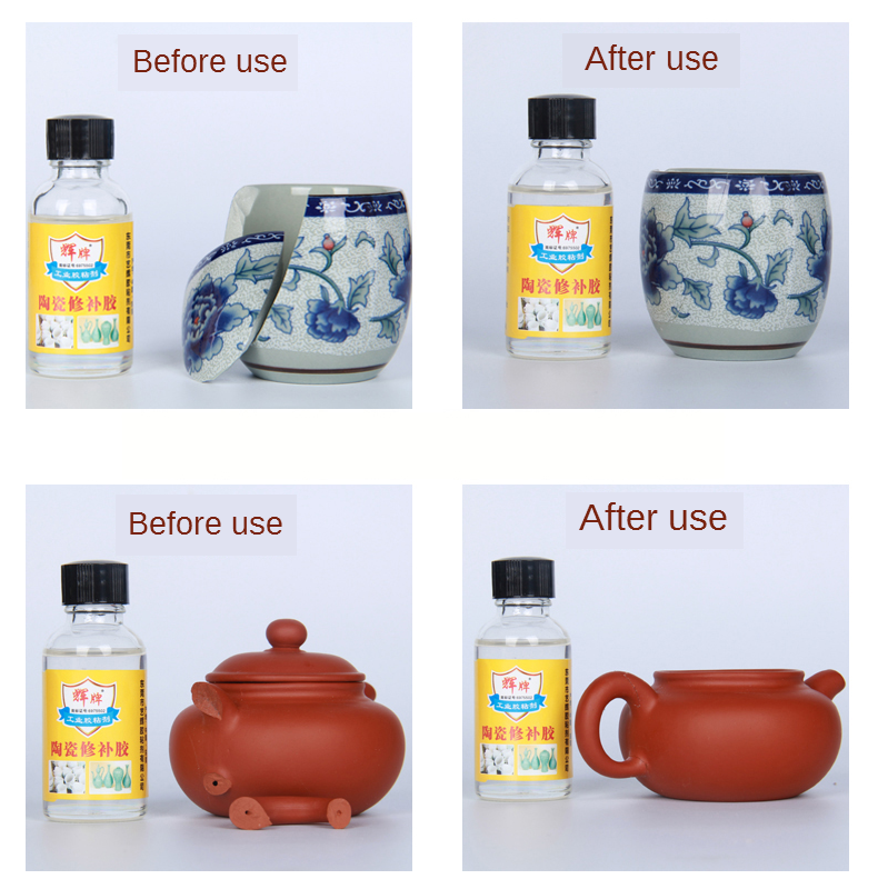 40g Ceramic Repair Glue Antique Porcelain Flower Pot Vase Clay Cup Waterproof Seamless High Temperature  resistance