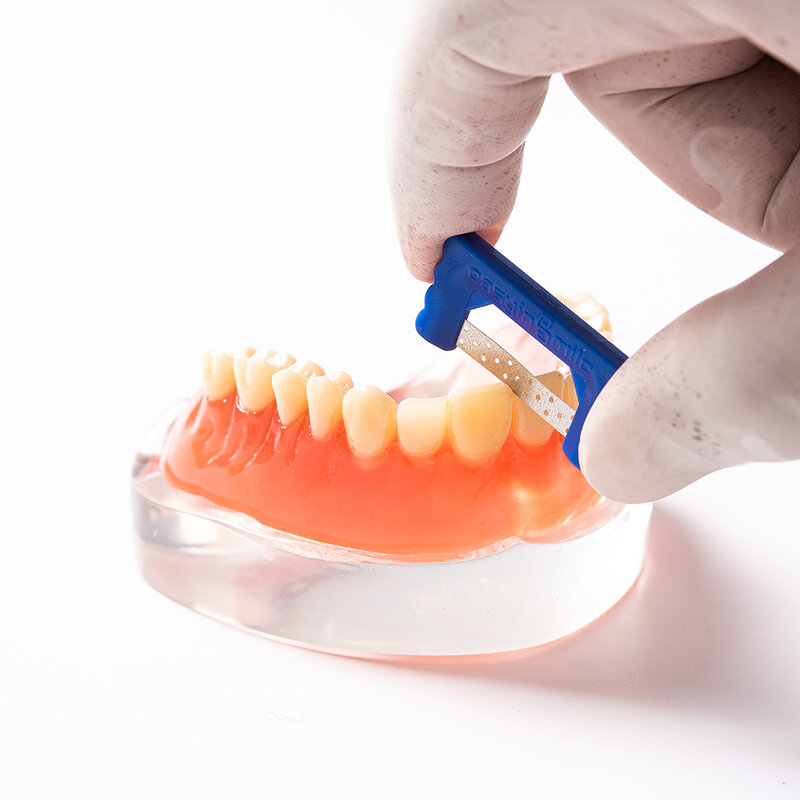 10 Buah Strip Reduksi Interproksimal Ortodontik Easyinsmile Kit Sistem IPR Gigi Penggunaan Tangan Dapat Digunakan Kembali & Sterilisasi Otomatis