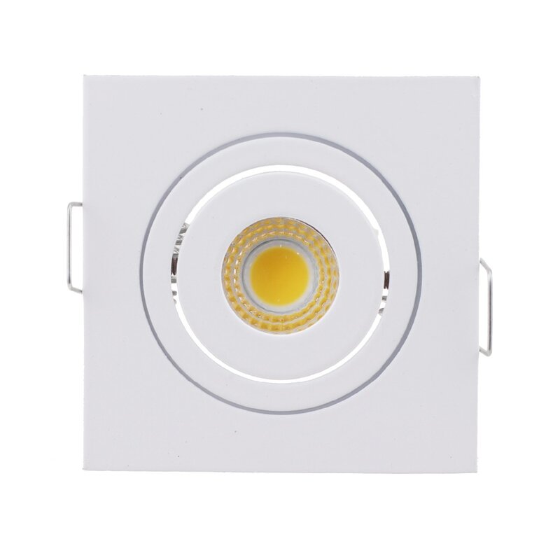 2pcs Led Lampu Downlight Langit-langit Lampu COB 3W Putih/Hitam Square Tersembunyi LED Lampu Dekorasi untuk Ruang tamu Dapur