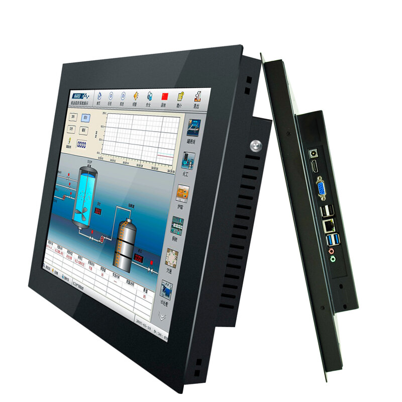 Mini tableta PC Industrial integrada, ordenador todo en uno con pantalla táctil resistiva, WiFi integrado para Win10 Pro, 14, 15,6 y 17,3 pulgadas