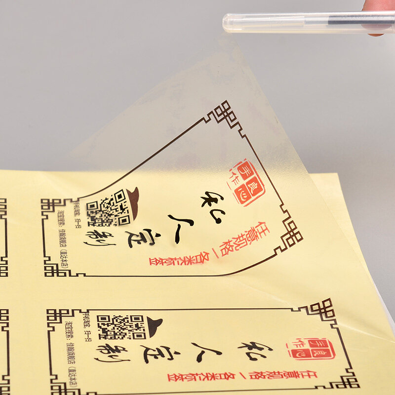A4 transparente pet adesivo adesivo adesivo papel impermeável oilproof risco resistente para o uso na impressora a laser a jato de tinta