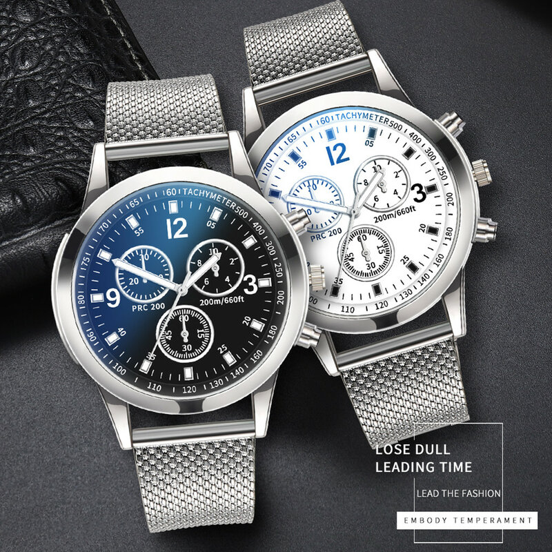 Zegarek kwarcowy modny męskie zegarki na rękę zegarki luksusowe tarcza ze stali nierdzewnej casualowe zegarki typu Bracele Hombres Hour Reloj Clock 2024