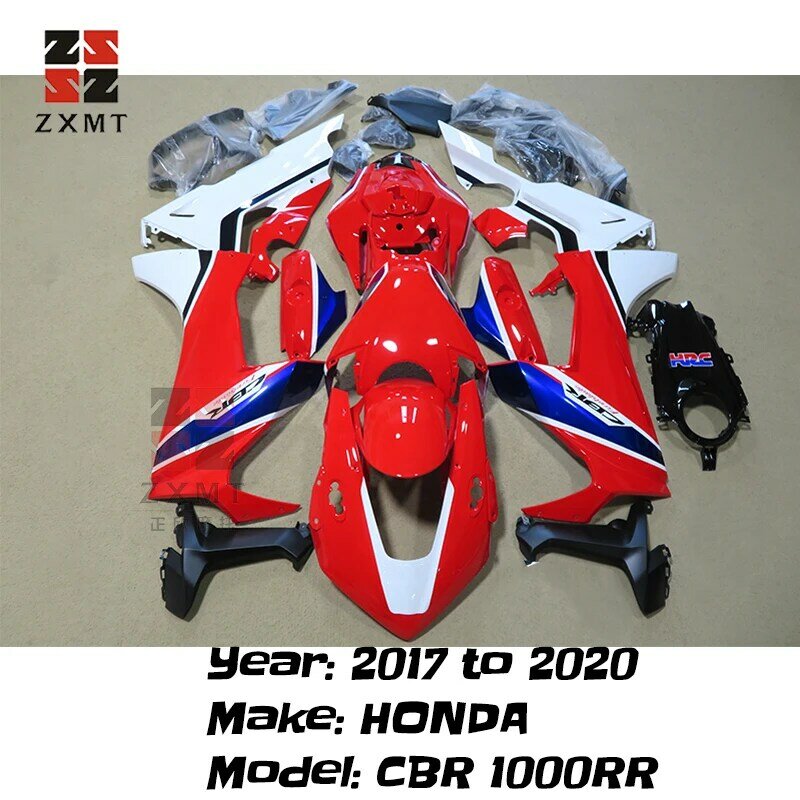 ZXMT Fireblade HRC รถจักรยานยนต์พลาสติก ABS ตัวถังรถ Full Fairing Kit สำหรับ2017-2020 Honda CBR 1000RR รังผึ้งคาร์บอนไฟเบอร์