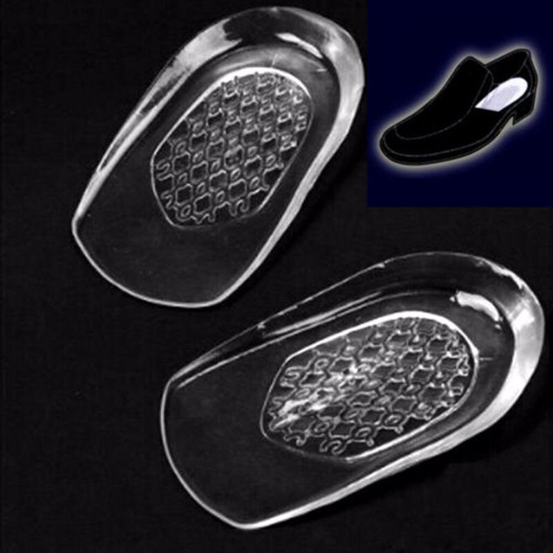New Silicon Gel Insoles Back Pad Heel Cup for Calcaneal Pain Health Feet Care Support spur feet cushion silicone foot pads