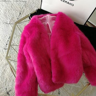 Mewe novo estilo high-end moda feminina casaco de pele sintética s97