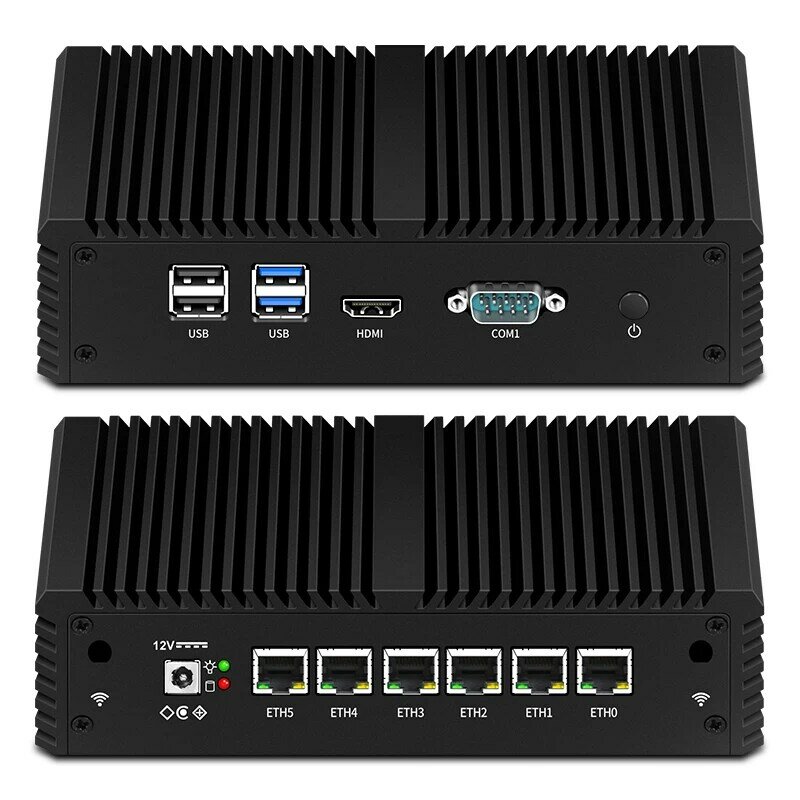 Cổ Điển Mini Chơi Game Trong-ĐT Core I3I5I7U CPU 6 LAN Quạt Không Cánh Firewall VPN Mềm Router Di Động Máy Tính Để Bàn Công Nghiệp máy Tính Offic
