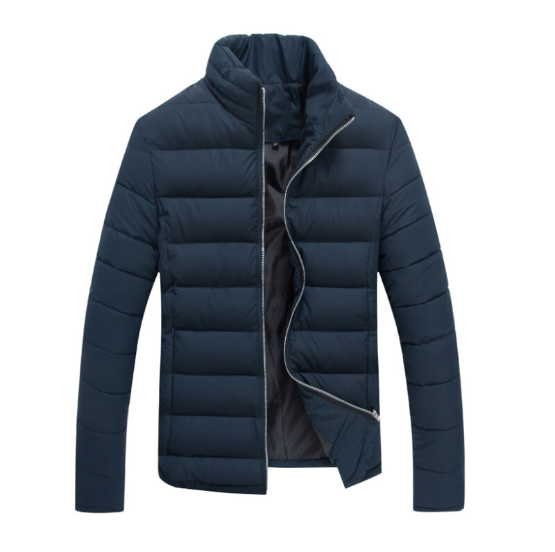 MRstuff-Doudoune Fine en Coton pour Homme, Manteau Solide, 2024