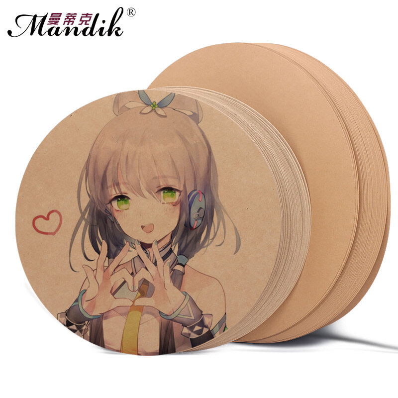 200gsm 250gsm Coloured Lead Painting Paperboard Artistic Hand Drawing Creative Round Kraft Paper