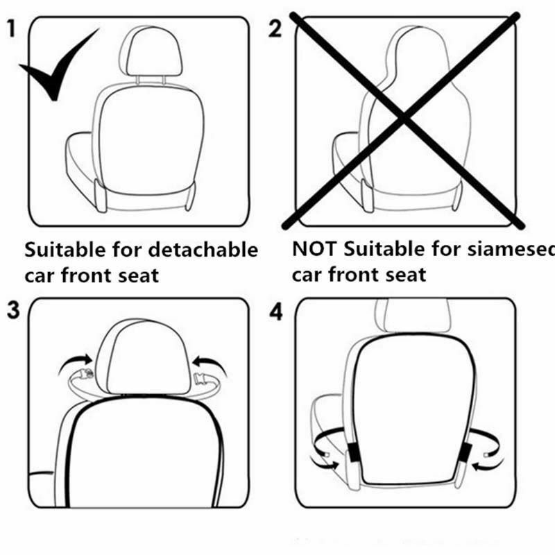 Samochód oparcie siedzenia Protector oparcia pokrywy dzieci Kick Mat błoto czyste akcesoria chroni przezroczyste Anti-podkładka do kopania części samochodowe dla dzieci