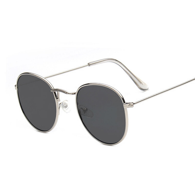 Винтажные маленькие круглые солнцезащитные очки, женские классические брендовые дизайнерские солнцезащитные очки в стиле ретро, мужские зеркальные Модные женские солнцезащитные очки