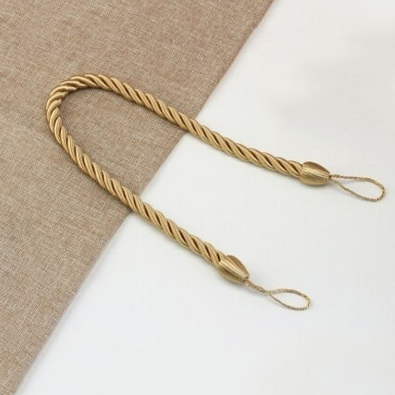 1Pc Handgemachte Webart Vorhang Tieback Gold Vorhang Halter Clip Schnalle Seil Hause Dekorative Zimmer Zubehör Vorhang Tie Backs