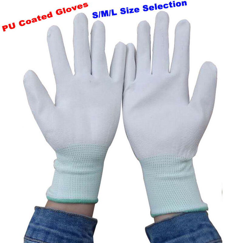 10 paar Stabile Qualität Anti Statische ESD Sicher Antistatik-handschuhe Elektronische Arbeits Handschuhe PU Beschichtet Gleitschutz Für Finger Schutz