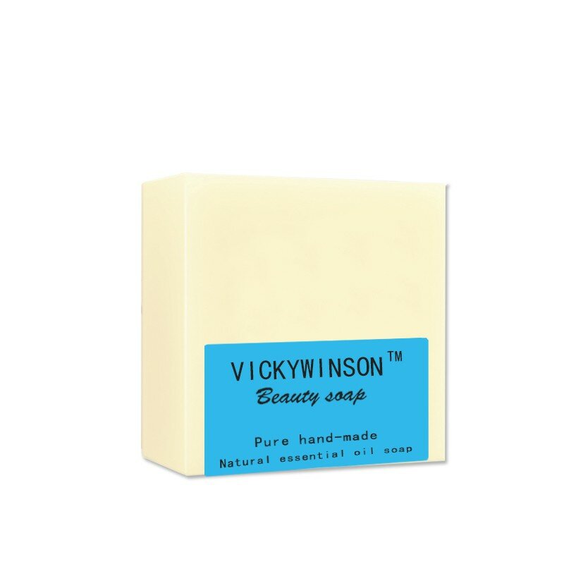 VICKYWINSON Sterilization essential oil handmade soap 100g Purify toxins body help digestion lower blood pressure