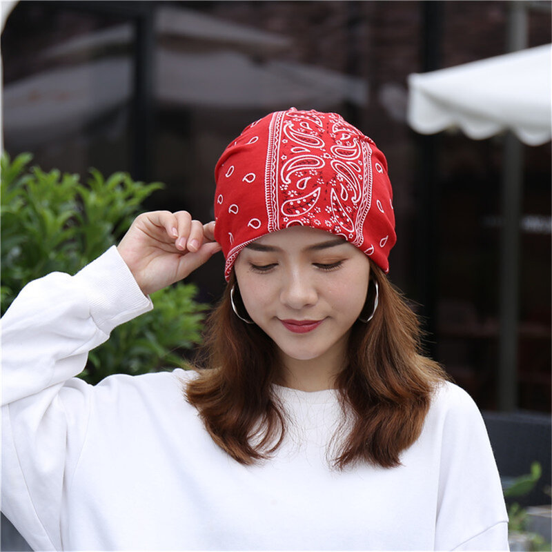 2022 new Fashion 6 Colors National Style Beanies Caps Women Spring Autumn Hats 2 Ways Wearing Stylish Bonnets