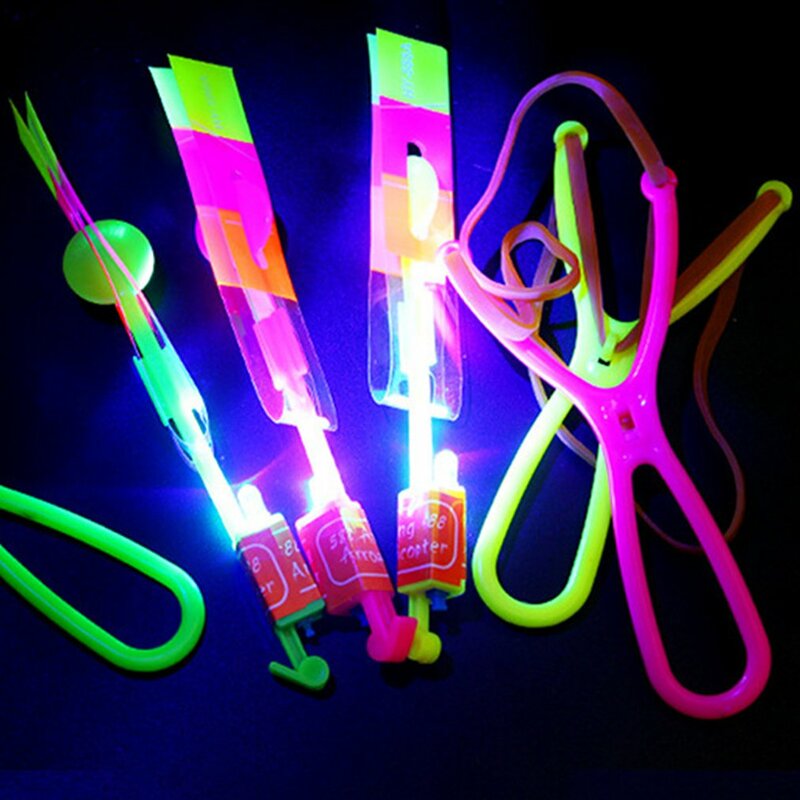 Fronde lumineuse à LED, catapulte lumineuse, flèches volantes, jouet éducatif pour enfants, Non toxique