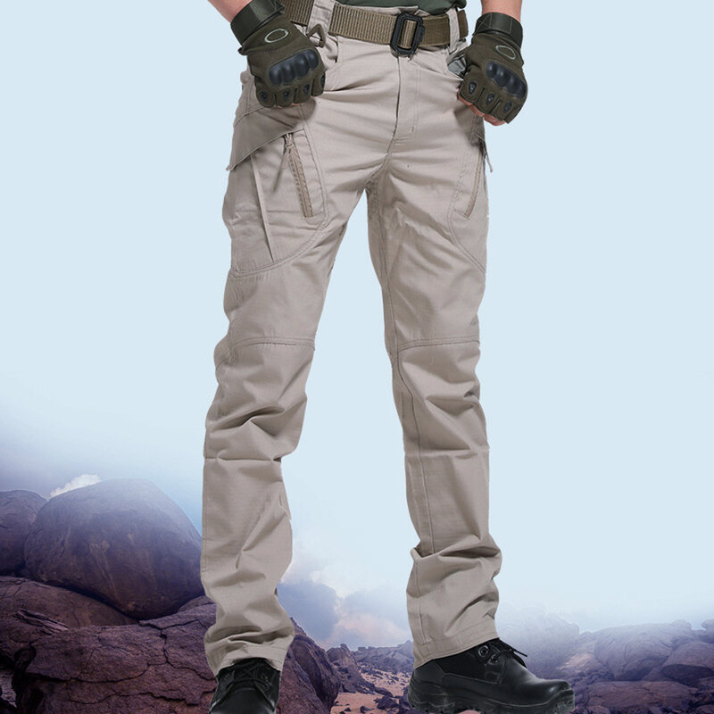 도시 전술화물 바지 클래식 야외 하이킹 트레킹 육군 전술 조깅 바지 위장 군사 멀티 포켓 바지