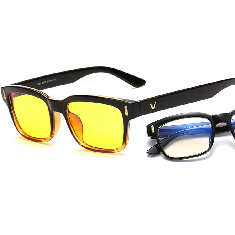 Óculos de computador Blue Ray para homens, óculos de radiação, design de marca, escritório, óculos de luz para jogos, óculos UV