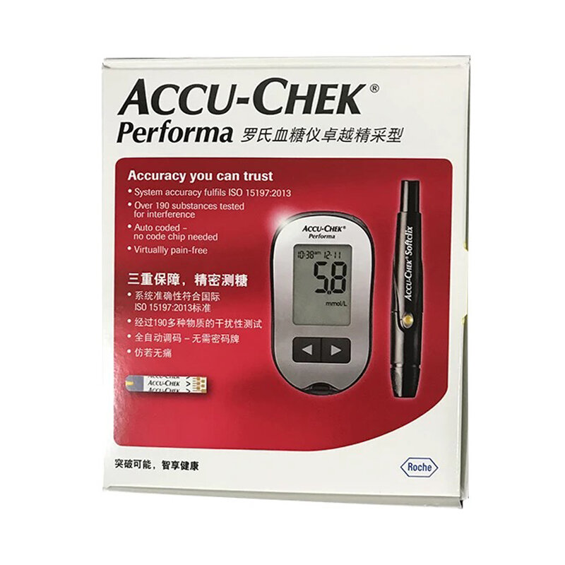 Verificador excelente da glicose do sangue de roche accu-chek accuchek
