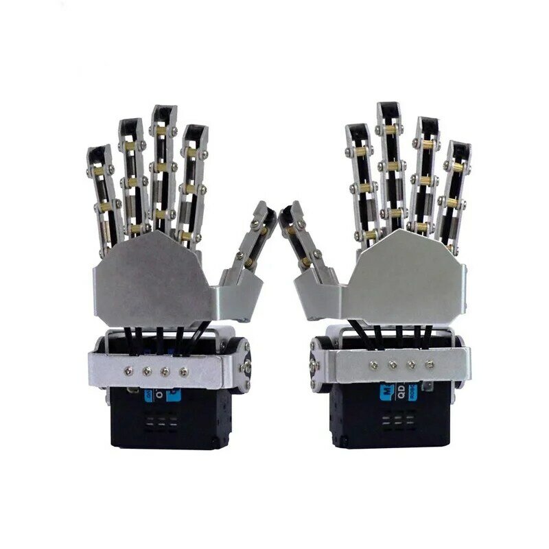 Robot Hand Finger Claw Gripper Grab Mini manipolatore artiglio mobile metallo Bionic Hand DIY STEM programmazione parti del giocattolo