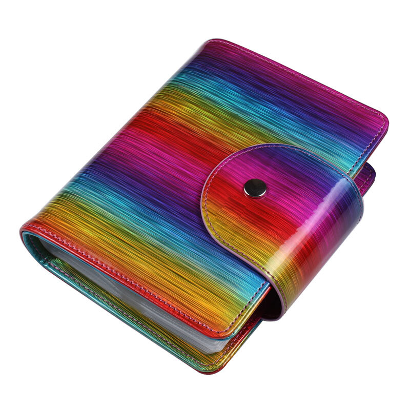 20 Khe Laser Rainbow Dập Kẹp Bát Đĩa Dành Cho 9.5X14.5Cm Móng Tay Nghệ Thuật Đĩa Túi Sắp Xếp Móng Dập tấm Túi Bảo Quản