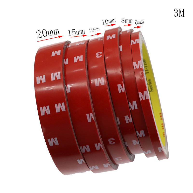 2.5M Double-Sided Tape Different Sizes Of Double-Sided Adhesive Acrylic Foam Plastic Automotive Supplies Office Tape
