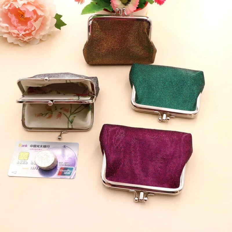 2021 new Fashion portafoglio donna pochette portamonete Hasp piccolo creativo Mini borsa da donna borsa portatile PU griglia luminosa portafoglio corto
