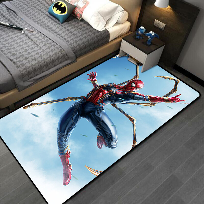 80x160cm Baby Play Mat Rugs for Boys Bedroom  Spiderman Carpet Floor Bedroom Doormat Non-slip Kitchen Mat