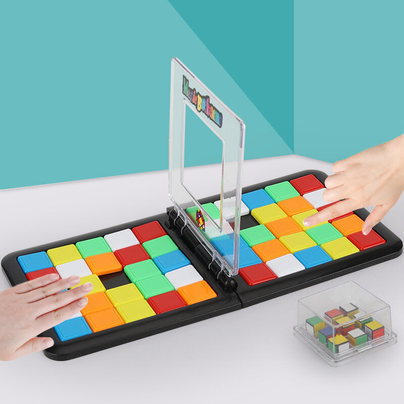 Игрушки для вечеринок, детские развивающие разноцветные кубики битвы двойного интеллекта, интерактивные кубики для родителей и детей, игрушки для игр, подарки