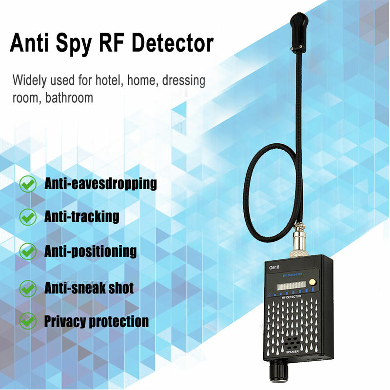 Profissional anti spy gps rastreador detector magnético g618d/g618 finder para gsm sinal ímã escondido áudio gps escuta bug