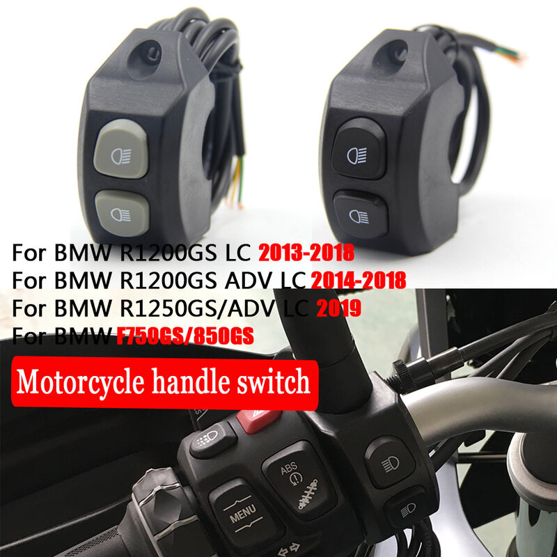 Dla BMW R1200GS R 1200 GS R1250GS F850GS F750GS ADV Adventure LC rączka motocyklowa włącznik światła przeciwmgielnego sterowanie inteligentny przekaźnik