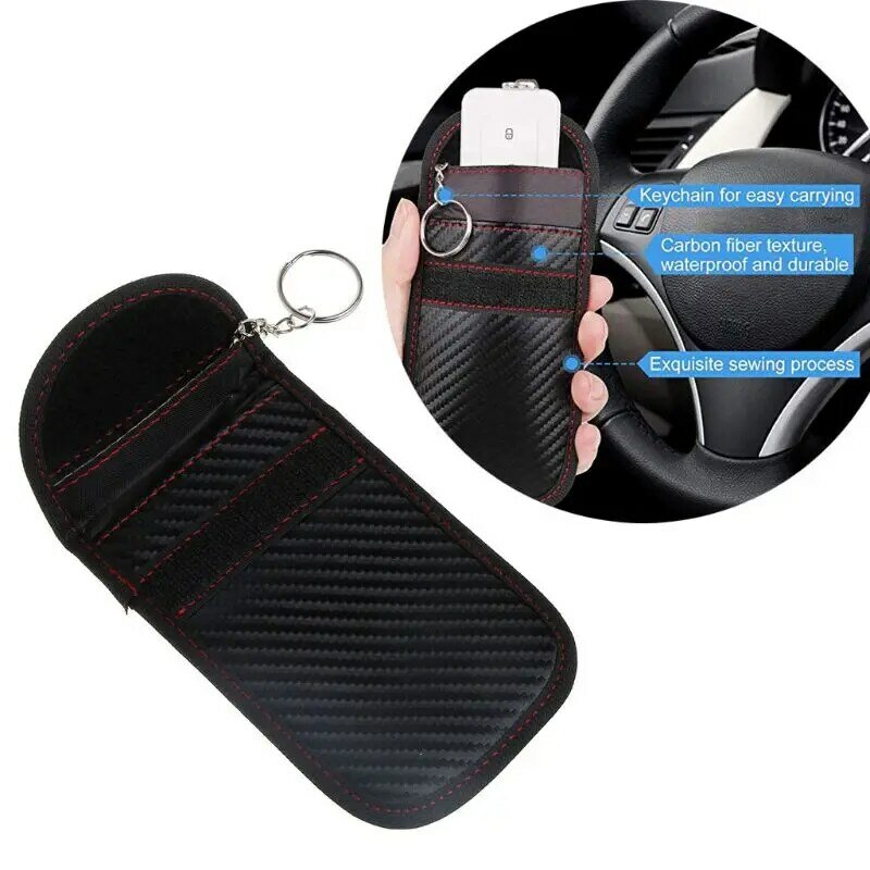Faraday – sac antivol RFID, porte-clés, boîte de sécurité, pochette de blocage du Signal pour voiture