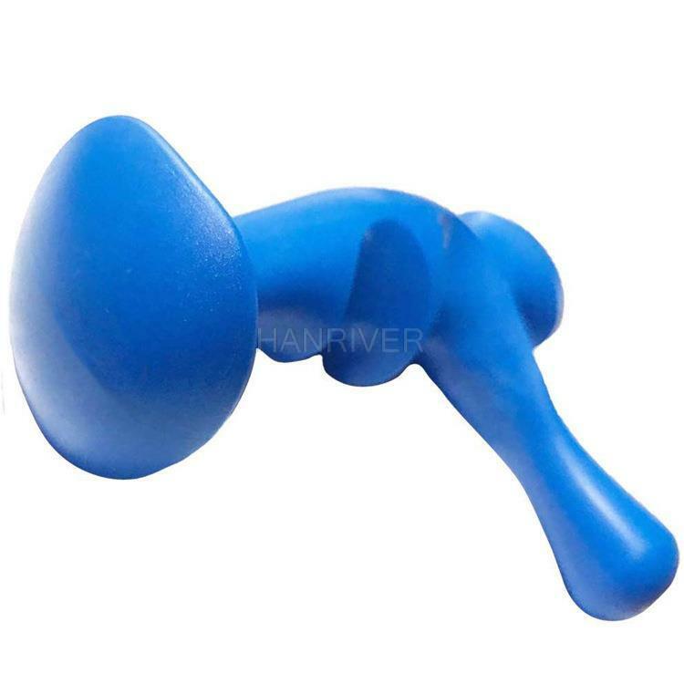 Masajeador de punto de nailon azul, pistola de fascia muscular, compresiones, punto de carga, punto de activación para rehabilitación