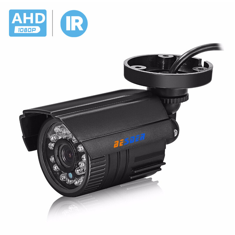 Cámara CCTV analógica AHD de 2MP, 1080P, 720P, visión nocturna IR, 24 horas de visión diurna/nocturna, cámara de vigilancia tipo bala impermeable para exteriores