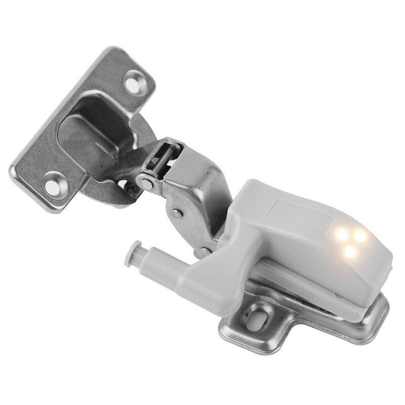 Luz LED con batería para debajo del Armario, Sensor de luz Universal para Armario, lámpara de bisagra interior para Armario, cocina, 1 ud.