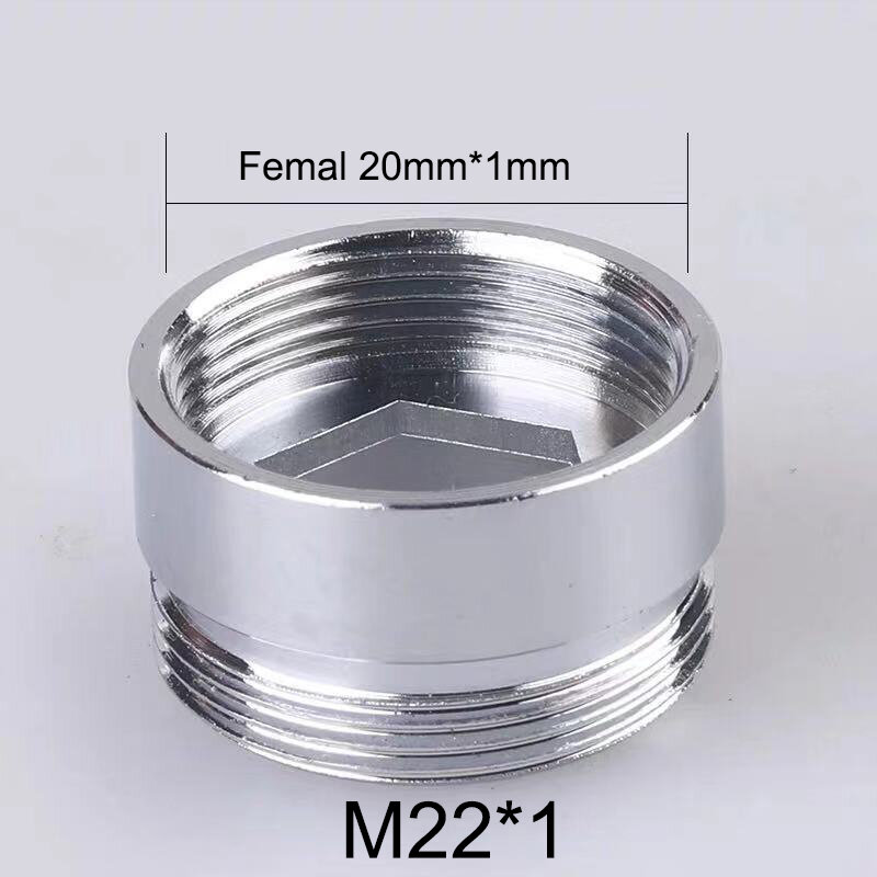 2Pcs M22 Change To 16 18 20 22 24 26 28 30 32mm Male Female Faucet Adapter Kitchen Bathroom Brass Water Tape Joint