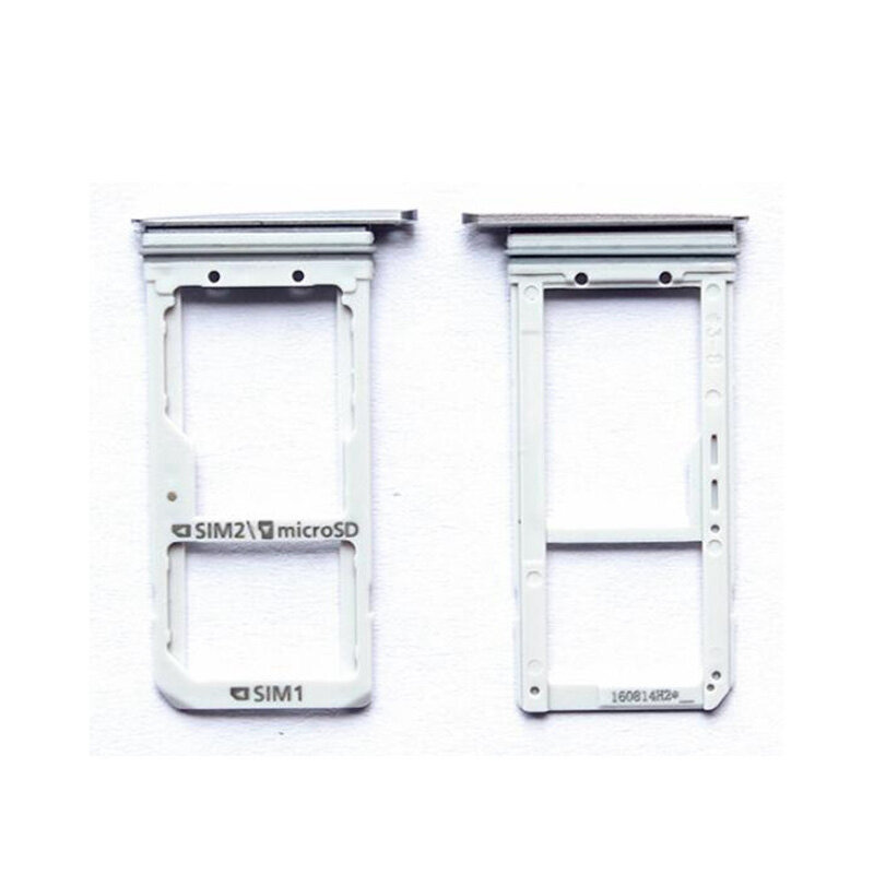 Urock Pemegang Slot Baki Kartu Sim Nano Plastik Logam Tunggal/Ganda untuk Samsung Galaxy S7 Edge G935 G935F G935A Emas/Perak/Abu-abu