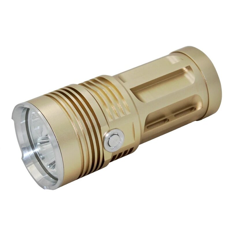 Linterna LED táctica de 13000 lúmenes, lámpara de 3 modos, 12x XM-L T6, batería de 4x18650, cargador de luz nocturna para acampar al aire libre