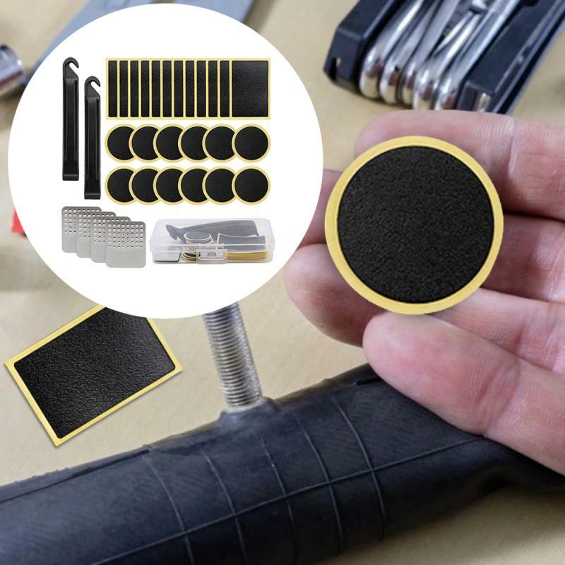 Bicycle Tire Repair Stickers Portable Quick Tire Repair Kit Tire Pry Bar Glue-free Universal Tire Patch MTB Bike Accessories