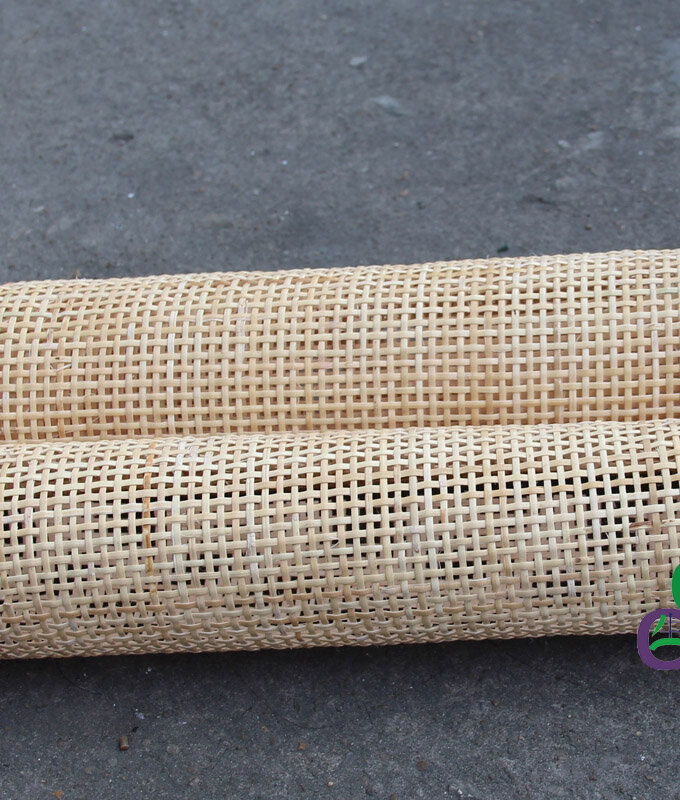 Width 40cm 45cm Indonesia natural rattan sheet square grids outdoor furniture chair bed sofa material accessory