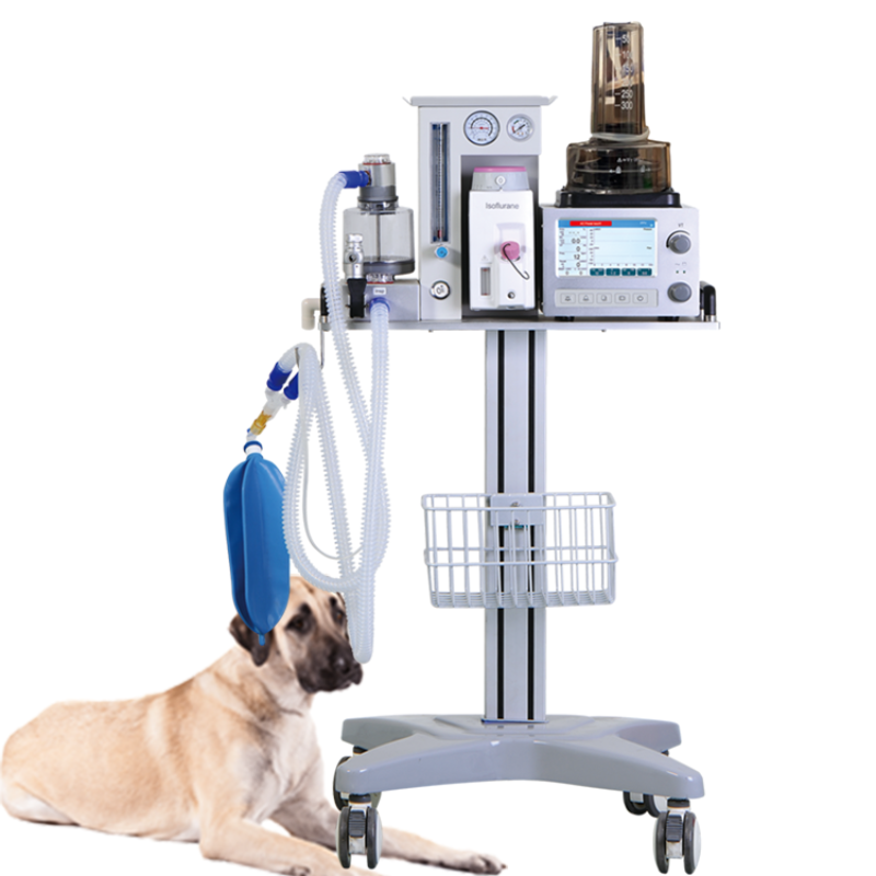 Equipo veterinario, máquina de anestesia por inhalación de mascotas, vaporizador isoflurano
