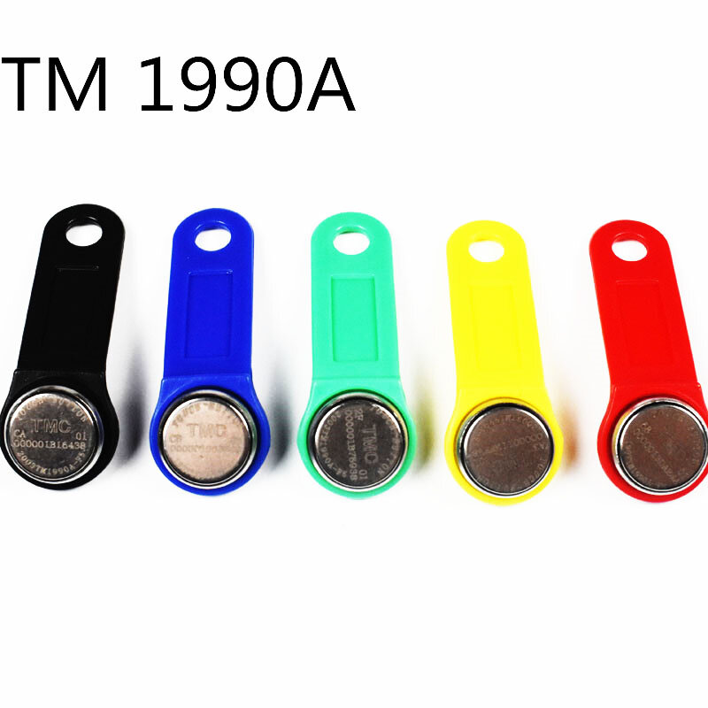 TM1990A-F5 TM Touch Memory, llave de mango para Guard Tour System, tarjeta de bloqueo de Sauna, Dallas Ibutton, 20 unidades por lote