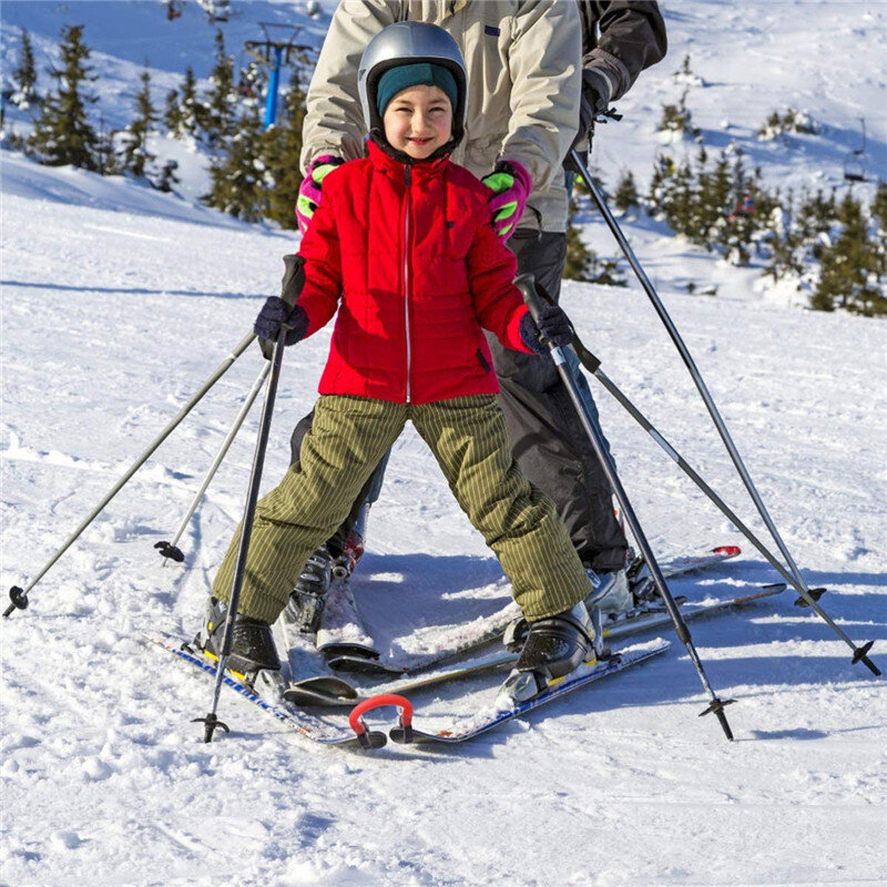 スキーチップコネクタスノーボードコネクタスノーボードクリップスキートレーニング援助トレーニング制御速度スキー初心者不可欠スキー先端
